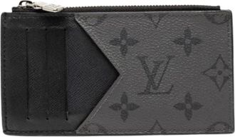Louis Vuitton Pre-owned Wallets, male, Black, Size: ONE SIZE Pre-owned Monogram Eclipse Reverse Leather Card Case