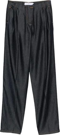 Iro Pantaloni a gamba larga con pieghe Chasing - - Trousers - Donna - Blu - M