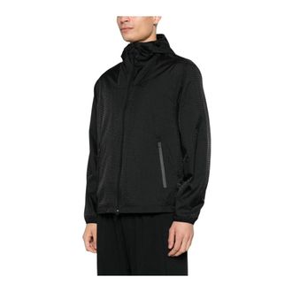 Emporio Armani Bomberjack met volledige rits - Heren - Zomerjassen - Zwart - S - Nylon - Jassen