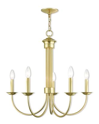 Livex Lighting Livex Estate 5 Light Pb Chandelier