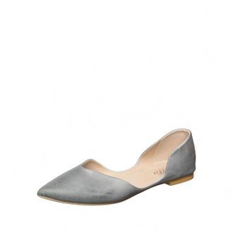 Antelope Womens Thea Leather Pointed Toe Flat In Light Blue