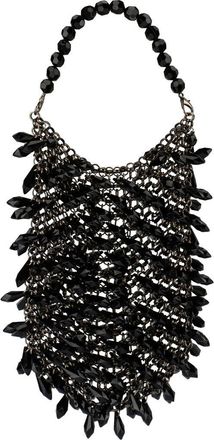 Olga Berg Florence Chainmail Convertible Shoulder Bag in Black at Nordstrom