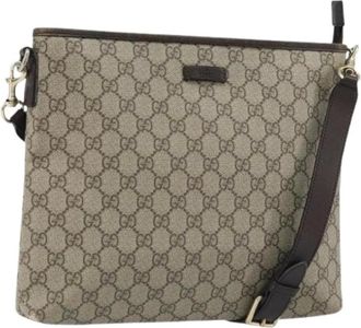 Gucci Pre-owned Cross Body Bags, female, Beige, Size: ONE SIZE Pre-owned Vintage Shoulder Bag