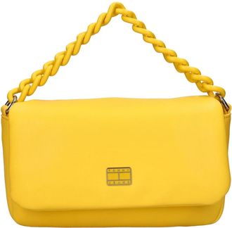 Tommy Jeans City Chunky Chain Small Crossover Bag - Dames - Handtassen - Geel - ONE Size - Leer - Tassen