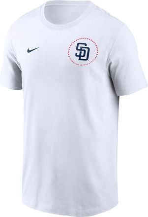 Nike San Diego Padres USA 250 Nike Mens MLB T-Shirt in White | N19910AA8Z-3B4
