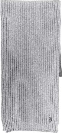 U.S.Polo Association Geribbelde Gebreide Sjaal Grijs