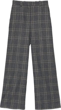 Maje Pantaloni sartoriali a quadri - Grigio