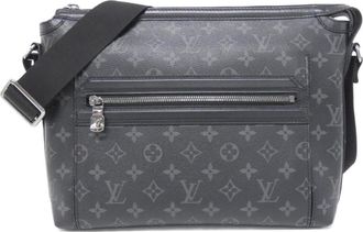 Louis Vuitton Black Coated Canvas Shoulder Bag (Pre-Owned)