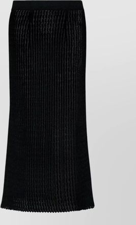Maison Margiela ribbed knit midi pencil skirt