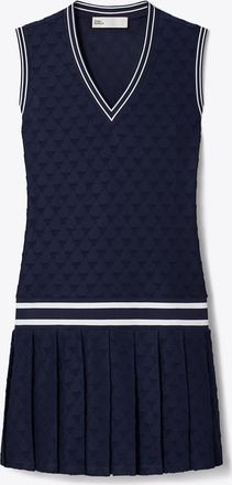 Tory Burch Womens Terry Jacquard Tennis Dress, size XS