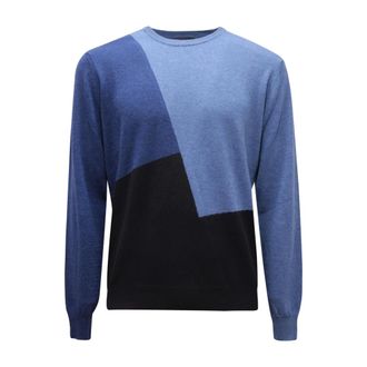 Ferrante Heren, Truien, Blauw, Maat: M Wol
