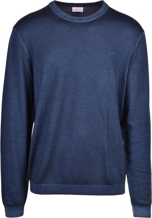 Sun 68 Multicolor Crew Neck Merino Wool Sweater