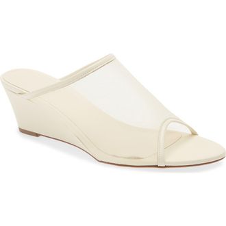 Aeyde Suzanne Wedge Sandal in Creamy at Nordstrom, Size 10Us