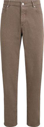 Brunello Cucinelli Lightweight denim trousers in Hazelnut at Nordstrom, Size 50 It