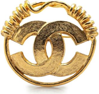 Chanel Pre-owned Jewellery, female, Yellow, Size: ONE SIZE Pre-owned Statement Brooch