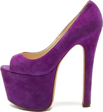 Brian Atwood Pumps a punta aperta - Viola