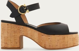 Ferragamo Women Platform sandal Black Size 2.5