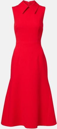 Emilia Wickstead Vestido midi Leontine de crep&eacute; de lana