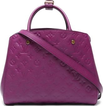 Louis Vuitton Borsa a mano Montaigne MM two-way 2011 - Viola