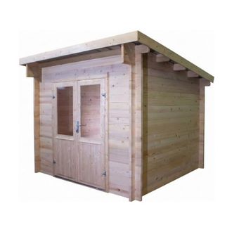 Foresta Caseta De Jard&iacute;n De Madera 274x274 Cm - Abeto De 42 Mm Con Techo De Acero - Puerta De Doble Cristal - Fa3030.02 Foresta