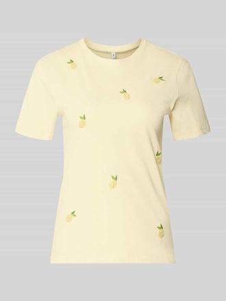 Only Regular Fit T-Shirt aus reiner Baumwolle Modell KITA in Hellgelb, Gr&ouml;&szlig;e XL