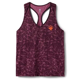 Rabbit Womens EZ Vee Perf Trail Tank Top Purple XS