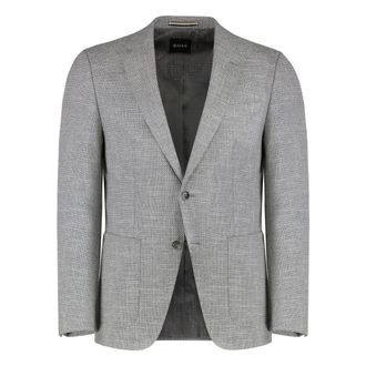 HUGO BOSS Blazers, male, Gray, XL, Elegant Jacket