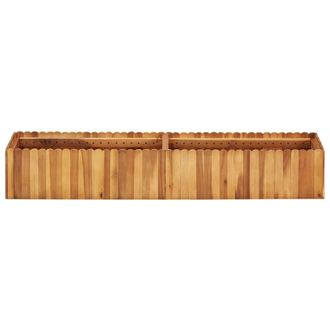 Berkfield Home Garden Raised Bed 150x30x25 cm Solid Acacia Wood in Brown | Size: 150 x 30 x 25 cm
