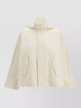 Fabiana Filippi hooded coat front pockets drawstring hem