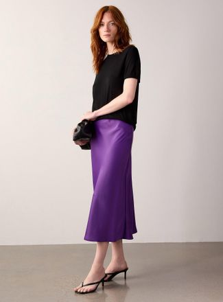 Y.A.S Womens Sleek satiny skirt