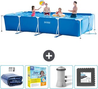 Intex Piscina Con Estructura Rectangular - 450x220x84 Cm - 7-piezas Scb10