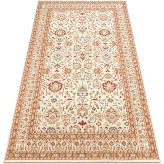 RugsX Rugsx - Alfombra De Lana Soho 477.26.la100 Osta Adorno, Marco Natural Beige / Terracota Beige 80x160 Cm