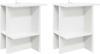 vidaXL Mesa De Caf&eacute; 2 Uds. 40 X 30 X 49 Cm Madera De Ingenier&iacute;a Vidaxl