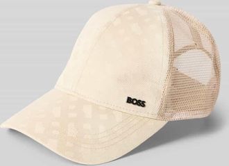 HUGO BOSS Basecap mit Mesh-Einsatz Modell ZED-TRUCKER-M in Beige, Gr&ouml;&szlig;e 1