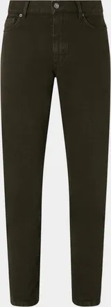 Ermenegildo Zegna Men & apos;s Marble-Effect Denim Five-Pocket Pants