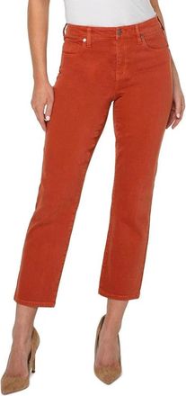 Liverpool L.A. Kennedy Jeans Womens Cinnabar Straight Leg Ankle FROG199
