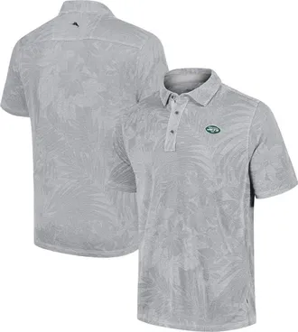 Tommy Bahama Mens Tommy Bahama Gray New York Jets Sport Santiago Paradise Polo at Nordstrom, Size Xx-Large