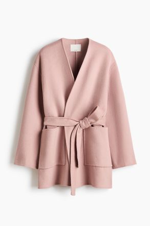 H&M Handgefertigter Mantel aus Wollmix - Pink