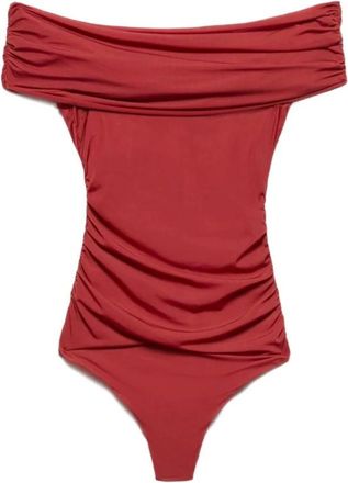 Aniye By Body de Hombros Descubiertos Fruncido - Tops - Mujer - Rojo - M