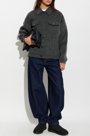 Anine Bing Wool Jacket Rory, Womens, Grey