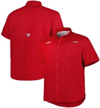 Columbia Mens Columbia Cardinal Arkansas Razorbacks Big & Tall Collegiate Tamiami Button-Down Shirt at Nordstrom, Size Xxx-Large