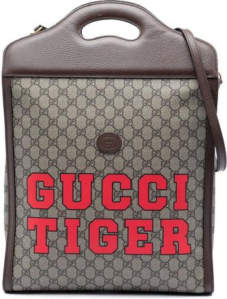 Gucci Pre-owned Gucci GG Supreme Web Tiger Satchel Ladies ECBONP5HUTFD76HC