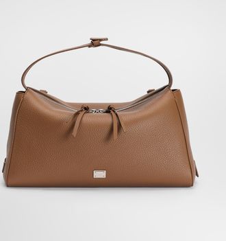 Dolce & Gabbana Vittoria Calfskin Crossbody Bag - Man Crossbody Bags Brown Onesize