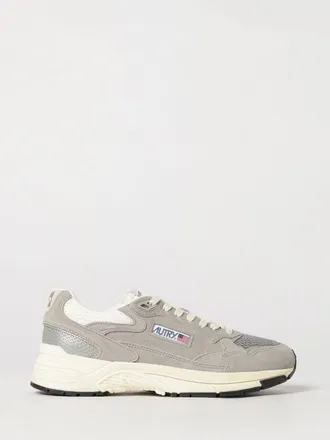 Autry Hyperway Bicolour Leather and Mesh Low-Top Sneakers