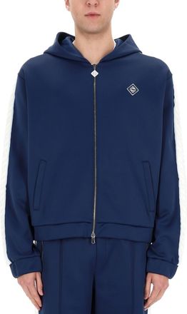 Casablanca Navy Blue Hood Jacket