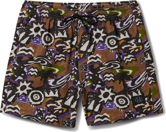 Maui and Sons Molten Jam Cotton Drawstring Shorts in Earth at Nordstrom, Size Xx-Large