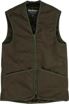 Barbour Warm Pile Zip-In Liner - Heren - Bodywarmers - Groen - S - Polyester - Jassen