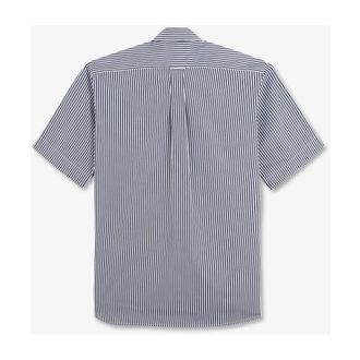 Eden Park Chemise - Heren - Korte mouwen Overhemden - Blauw - S - Katoen - Overhemden