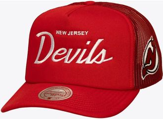 Mitchell & Ness Mens Mitchell & Ness Red New Jersey Devils Head Coach Trucker Adjustable Hat at Nordstrom