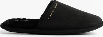 Tommy Hilfiger Womens Tommy Hilfiger TH SOFT HOUSE SHOE Womens Slippers Black - Size: UK 7/7.5